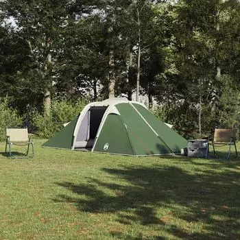 vidaXL 4 Personen Gr&uuml;n Taft Wasserdicht