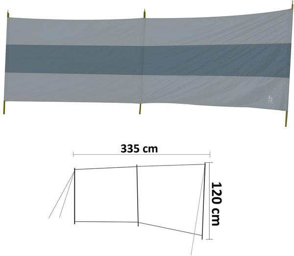 Eigenschaften & Allgemeine Daten Bo-Camp Windschutz Brendan 2 Abschnitte (335x120cm)