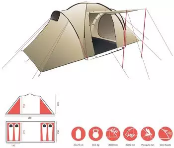 Grand Canyon Atlanta 4 (beige) – Grand Canyon Atlanta 4 (beige) – Ihr perfekter Begleiter für Campingabenteuer