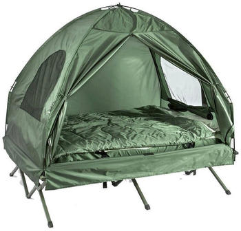 SoBuy 4in1-Zelt - Feldbett - Campingliege - Für 2 Personen