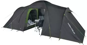 High Peak Igluzelt Como 4.0 dunkel grau/grün – Robustes Material und hoher UV-Schutz
