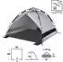 High Peak Calida 80 Strandmuschel dunkelgrau