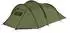 High Peak Falcon 4 LW Tunnelzelt mit Vorbau, 4-Personen, pesto/rot