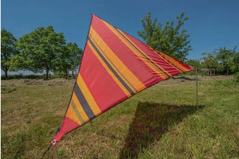BENT Zip Canvas verbindbares Sonnensegel, 250x250cm, stripe cherry