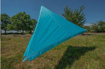 BENT Zip Protect Canvas Single verbindbares Sonnensegel, 250x250cm, türkis