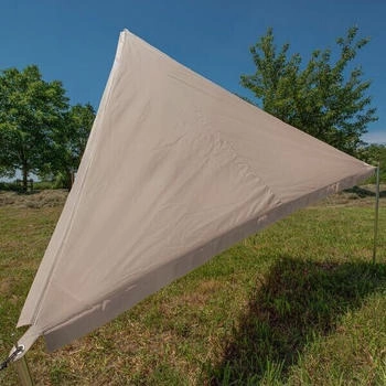 BENT Zip Protect Canvas Single verbindbares Sonnensegel, 250x250cm, ocker