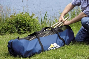 DWT Zeltgestänge-Tasche, 120x30cm, blau