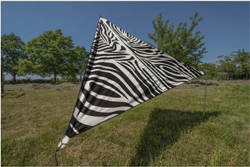 BENT TC-Zip Canvas Single verbindbares Sonnensegel, 250x250cm, Zebra Design