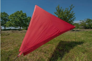BENT Zip Protect Canvas Single verbindbares Sonnensegel, 250x250cm, rot