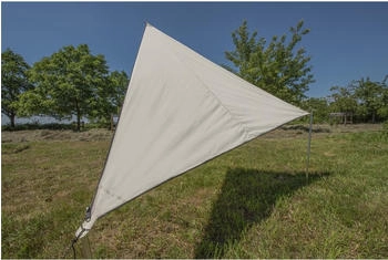 BENT TC-Zip Canvas Single verbindbares Sonnensegel, 250x250cm, sand