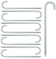 Bodenanker 10er Set, Xl Zeltheringe, Extra Lang, Stabile Erdanker Camping,