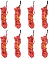 vidaXL Zeltleinen mit Seilspannern 8 Stk. Reflektierend 4 m 4 mm