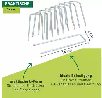 Windhager Metall-Heringe 4x14cm 10x