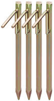 Relaxdays - Bodenanker 4er Set, Erdanker F&uuml;r Harte B&ouml;den, 30,5 Cm, Zeltzubeh&ouml;r,