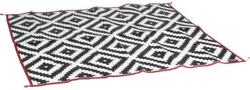 Bo-Camp Lewisham Teppich, 350x270cm, schwarz/wei&szlig;/rot