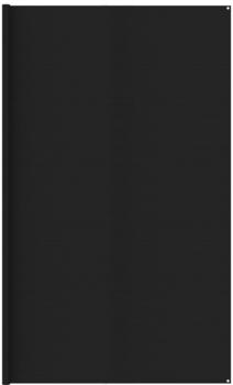vidaXL Zeltteppich 400x800 cm Schwarz HDPE