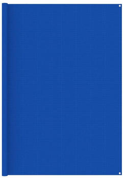vidaXL Zeltteppich 250x250 cm Blau HDPE