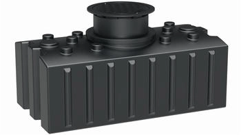 GreenLife Regenwasser Flachtank 2.000 l mit Ausgleichsdom und begehbarer Abdeckung (G0005348)