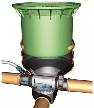 Graf Minimax-Filter Extern begehbar, Teleskop und Deckel grün (340061)