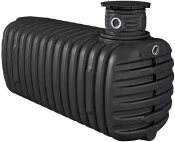 4rain PRIMUS Erdtank 4200L mit Schachtverlängerung, Kunststoff, schwarz