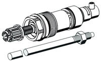 Schell Oberteil OLAR II inkl. Spindel 177,5 mm, mit Abl&auml;nghilfe