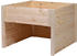 Dobar Mährobotergarage Holz mit Pflanzkasten 56 x 73 x 79 cm