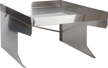 Mendler MCW-G60 XL Mähroboter-Garage mit Pflanzkasten 47 x 70 x 100 cm Edelstahl (89141)
