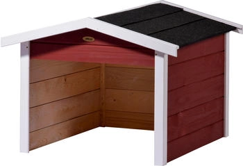 Dobar M&auml;hrobotergarage Holz rot