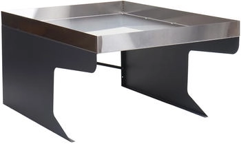 Mendler XL Mähroboter-Garage mit Pflanzkasten HWC-G60 Metall 47x70x100cm Edelstahl anthrazit