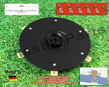plastik-parts 6 Klingen Messerteller für Gardena Sileno Life 15101-20 15103-20 inkl. 6 Messer