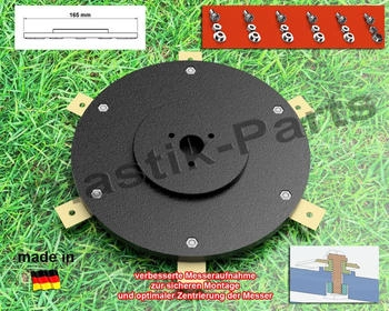 plastik-parts 6 Klingen Messerteller für Navimow i105E i108E i110N ohne Messer