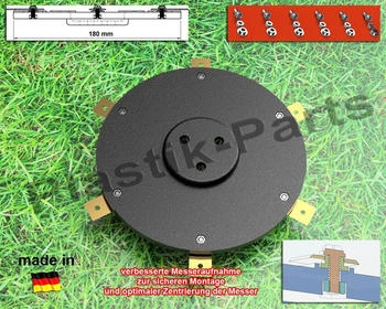 plastik-parts 6 Klingen Messerteller für WORX Landroid L1500 L2000 WR153E WR155E inkl. 6 Messer