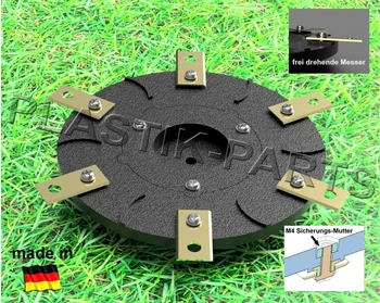 plastik-parts 6 Klingen Messerteller für Blumfeldt Garden Hero inkl. 6 Messer