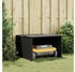 vidaXL Mähroboter-Garage 86x90x52/57 cm Poly Rattan Schwarz