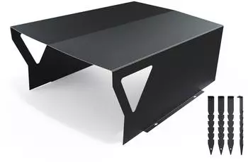 Teileplus24 RG1 Mähroboter Garage Carport Metall 60x78x33cm (RG1-BLK60)
