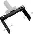 vidaXL Schneepflugadapter 401x220x120mm schwarz (146893)