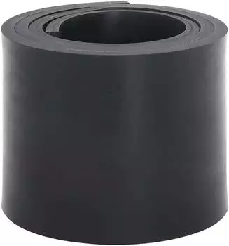 vidaXL Schneepflug Gummikante Schwarz 150x15x1cm Styrol-Butadien Doppelgewebe