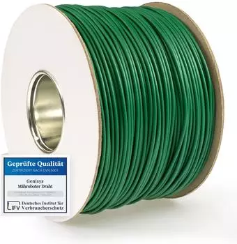 GENISYS Begrenzungsdraht f&uuml;r Parkside PMRA / PMRDA 20V, verzinntes Aluminium, &Oslash;2,7mm, 100m (324613)