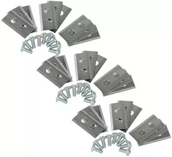 vhbw Ersatzmesser für Landroid WR141E/WR142E/WR143E/WR153E, silber, Stahl, 27x (182349914-23)