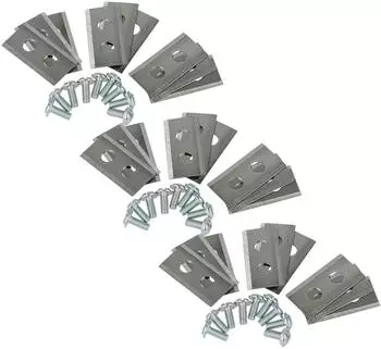 vhbw Ersatzmesser für Mission Nano KR100 / KR101e, 27 Stück, Stahl (182349914-7)