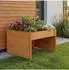 MCW MCW-Q17 Mähroboter-Garage mit Pflanzkasten, Holz, natur, 50x70x80cm (MCW-Q17)