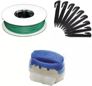 GENISYS M&auml;hroboter Kabel Reparatur Set + Haken Verbinder, 25m+50H+8V, kompatibel mit Gardena sileno