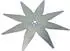 vhbw Ersatz-Messer (8-Stern) für Zucchetti Lizard 200Z05100A, grau, Stahl, 2er-Pack (183501428-5)