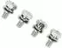 vhbw Ersatz-Messer (8-Stern) für Zucchetti Lizard 200Z05100A, grau, Stahl, 2er-Pack (183501428-5)