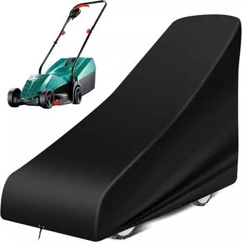 LuxusKollektion Rasenmäher-Schutzhülle 140x56x103cm, wasserdicht, 420D Oxford, schwarz