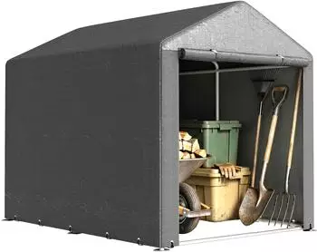 Outsunny Garagenzelt 1,6 x 2,18 x 1,72m mit UV-Schutz Dunkelgrau