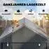 Outsunny Garagenzelt 1,2 x 1,79 x 1,65m mit Reißverschlusstür Dunkelgrau