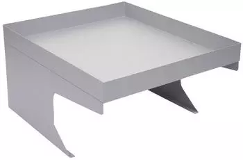 Proregal M&auml;hroboter-Garage Mit Pflanzkasten 37x60x70cm Metall Grau