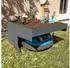 Proregal Mähroboter-Garage Mit Pflanzkasten 37x60x70cm Metall Anthrazit