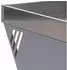 Proregal Mähroboter-Garage Mit Pflanzkasten 40x60x70cm Dach Unterstand Metall Silber-Grau